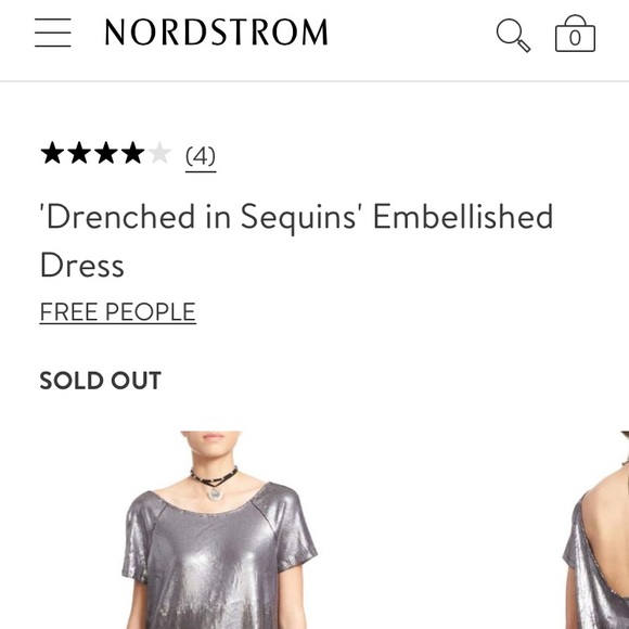 Free People | “Drenched in Sequins” Gunmetal Dress - Picture 7 of 11